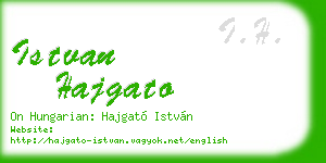 istvan hajgato business card